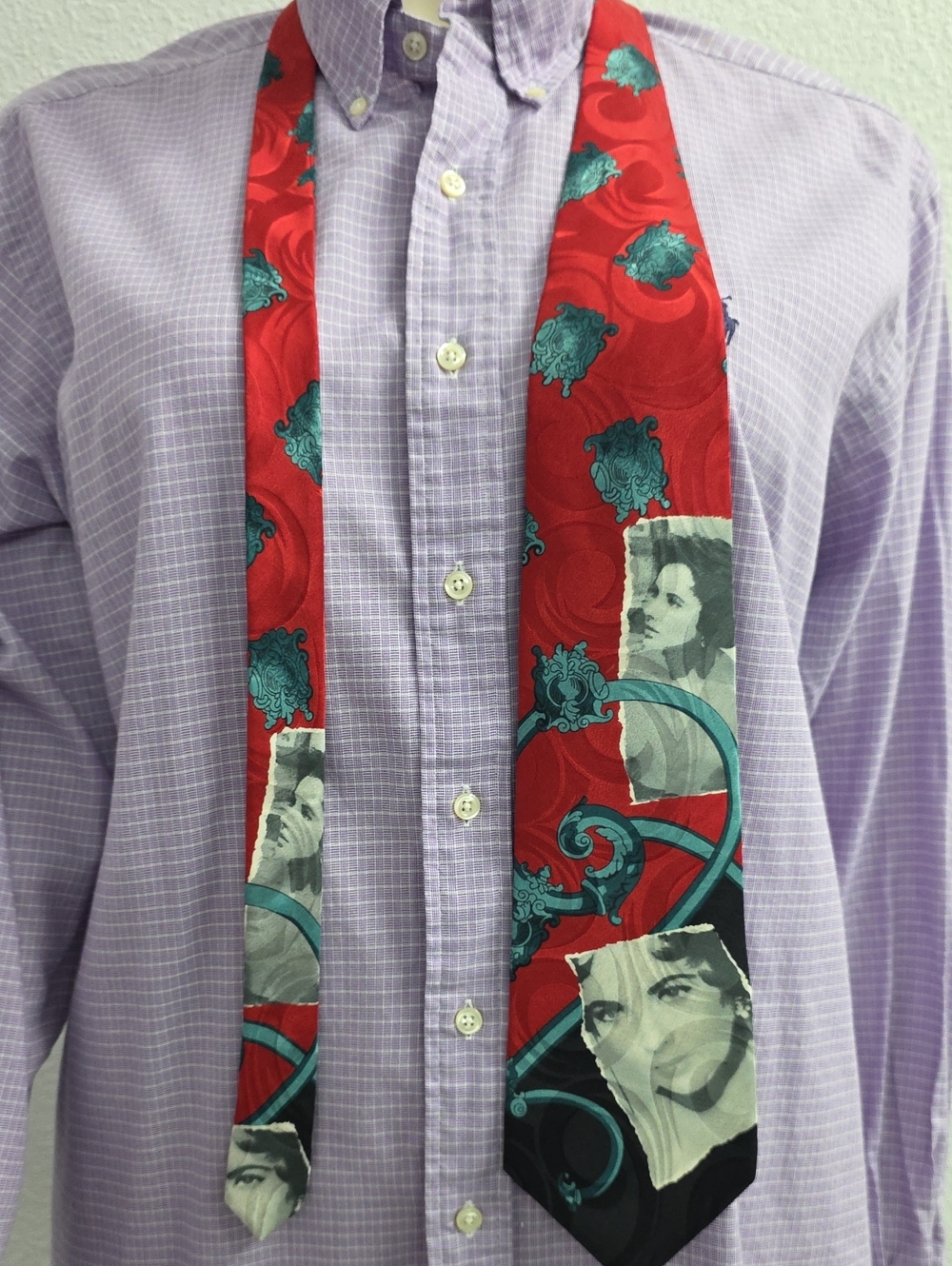 Vintage Silk Liz Taylor Cat on a Hot Tin Roof Necktie 1993